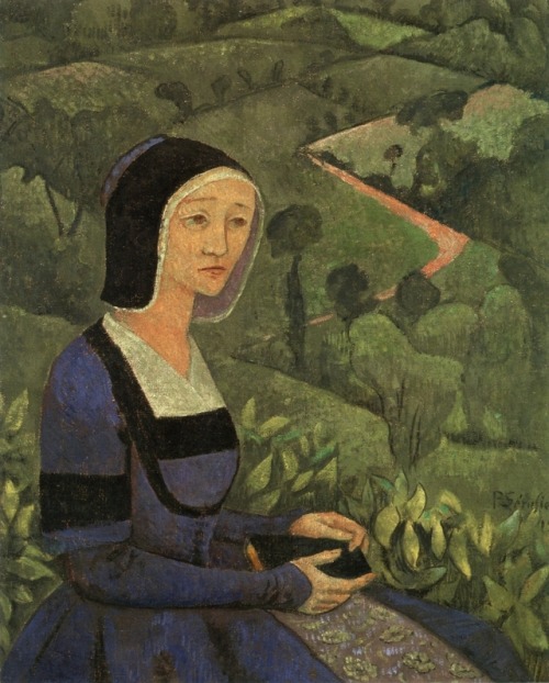 artist-serusier: A Widow, 1919, Paul SerusierSize: 92.5x71 cmMedium: oil on canvas