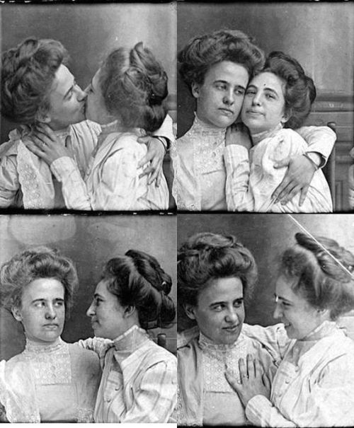 wlwvintage:These are believed to be the first ever lesbian self-portraits which were taken in 1910. 