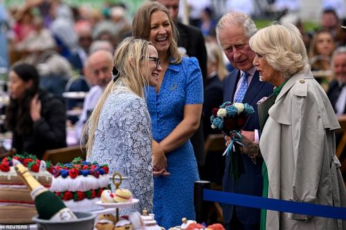 The Prince of Wales and The Duchess of Cornwall, Patron of the Big Lunch, attend the Big Jubilee Lun