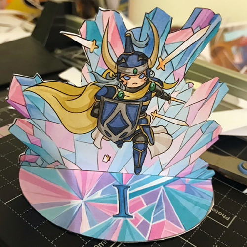 Reversible FFI paper standee! Feel free to print and make!(I’m hype for dissidia)