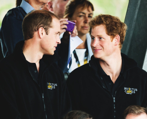 katemids: Prince William and Prince Harry attend a Drumhead Service before the athletics at The Invi