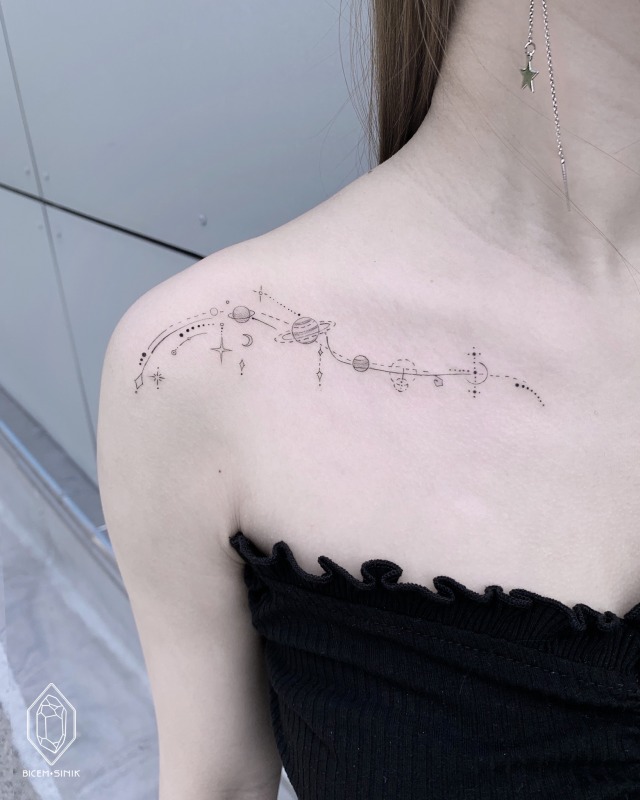 Aries Elements Tattoo Design/ Symbol Tattoo/ Honeysuckle Flower Constellation  Tattoo Design - Etsy