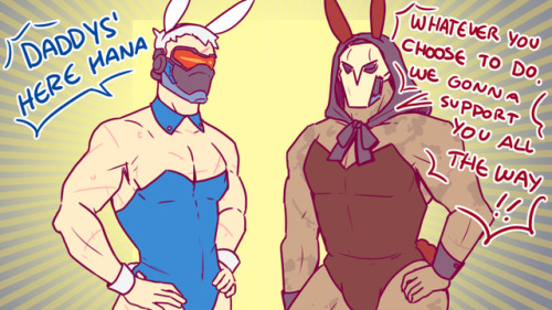 nalintant:  Gabe and Jack have bunny suite laying around because….reasons….Halloween is scary.My Bean Pillow are now in the shop for pre-order!!!For more info click HERE