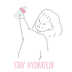 noorastudy:  stay hydrated!! 