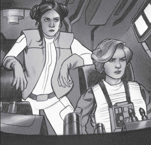 tatooineknights:Art from Princess Leia: Royal Rebel by Joe Quinones