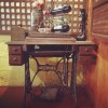 Super quirky shabby-chic eatery in Mabalacat, Pampanga! Love this vintage sewing machine! (at My Lola nor’s Meryendahan)