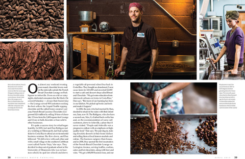 A recent spread in Business NC magazine about one of my favorite spots in Asheville, French Broad Ch
