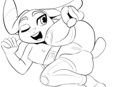 Wip Judy Hopps Lineart.