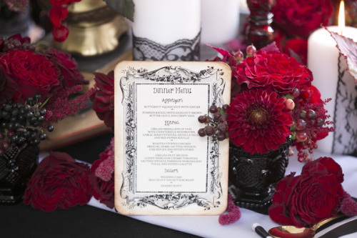 Gothic wedding stationery, handmade by Anista Designs | Eva Derrick Photography