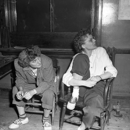 “Drunken girl drivers” at the Lawndale Police Station on Sept. 23, 1948. Alice Kolski, 2