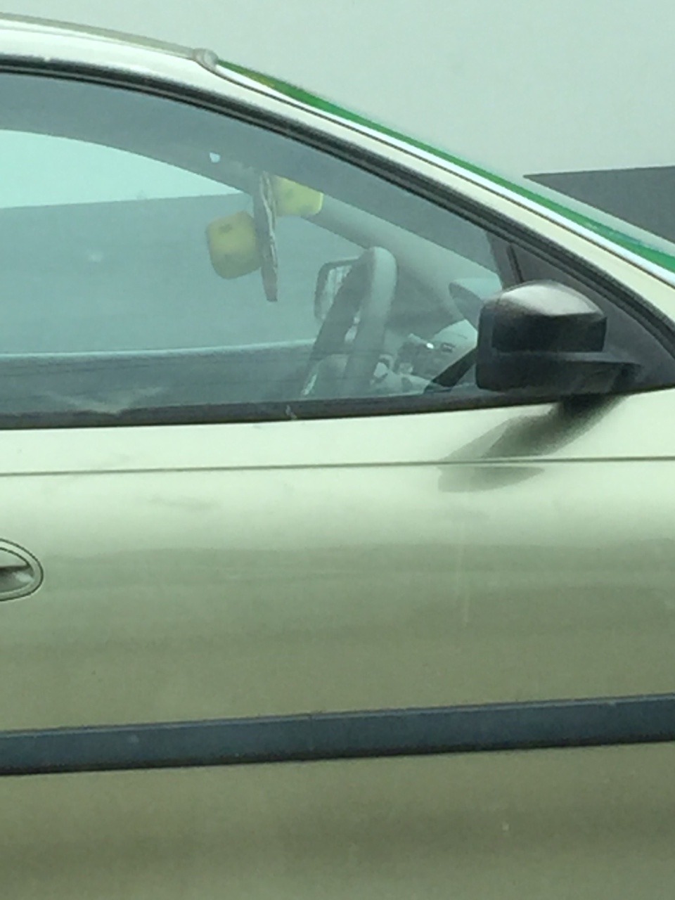 audrocur:  here is a car with a burzum sticker and spongebob fluffy dice that was