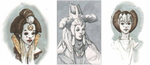 gffa:Star Wars: The Phantom Menace | Padme Amidala Concept Art