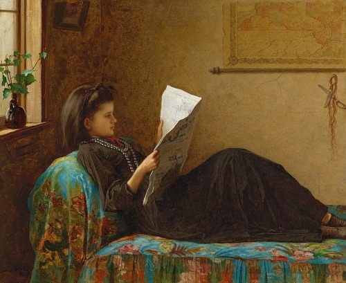 stilllifequickheart:  Eastman Johnson Interesting News 1872