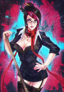 league-of-legends-sexy-girls:  Headmistress Fiora by MonoriRogue 