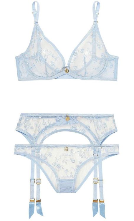 martysimone - Agent Provocateur | Zadi set • in baby blue lace