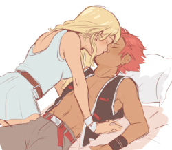 yaushie:  really really quick nalu sketch before work.. man i miss them