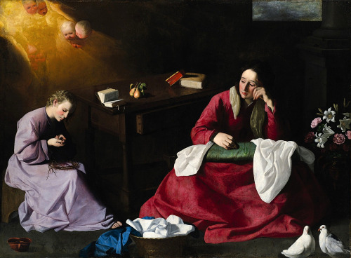 artist-zurbaran: The House of Nazareth, 1640, Francisco de Zurbaran