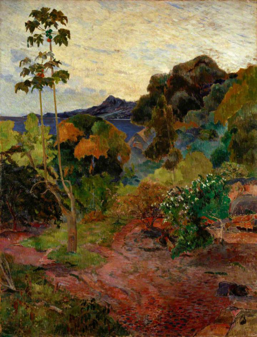 ageoftheart:  Martinique Landscape Artist: Paul GauguinYear: 1887Type:  Oil on canvas 