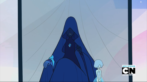 amphiaria:prospitianescapee:* Blue Diamond and “her” Pearl have their gems on their chests and loose