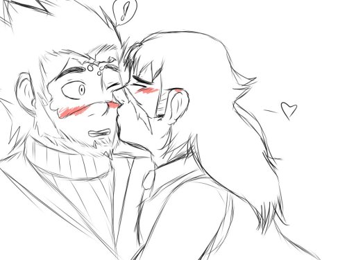 I was on my twitter talking about one of my favorite rarepairs, Speedwagon x Tattoo, so i ended up d