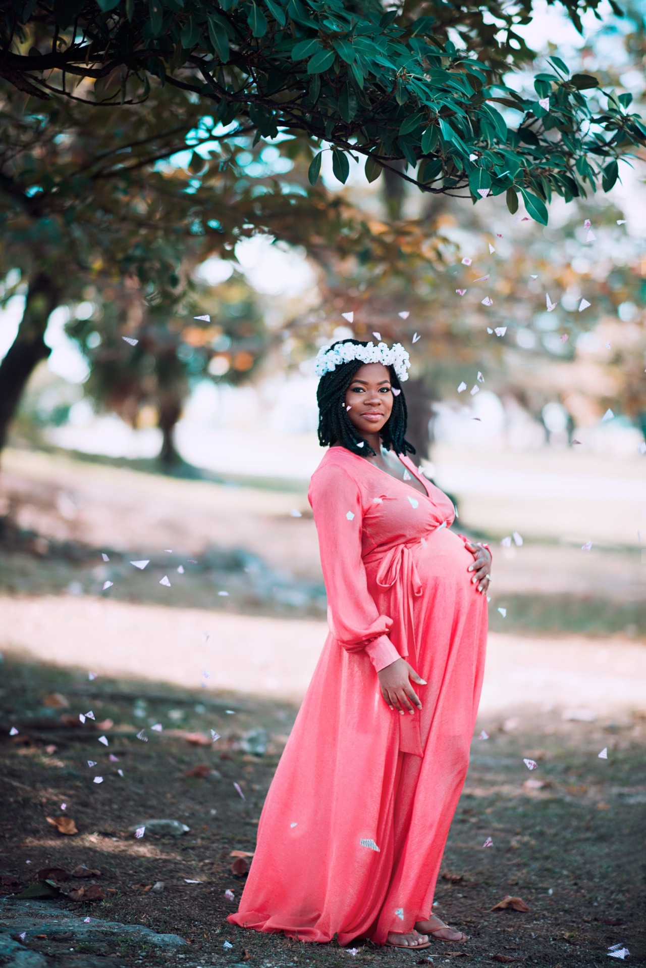 flowersundefiled:  My maternity shoot with Delton Barrett Photography.   I wanted