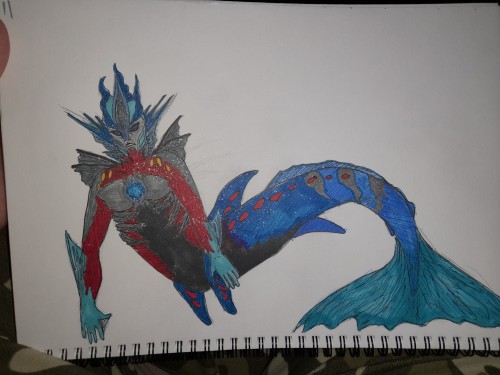 For Anyone Reading Marine Centre Have What Optimus 'Big Blue' Looks Like. Wanted To Try My New Pens And