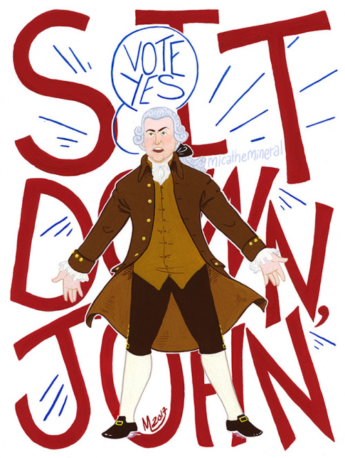 VOTE FOR INDEPENDENCYYYYYYYY…so I finished this painting of my fave dead guy, John Adams, in 