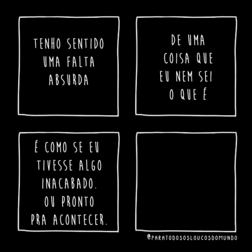 amorateu:  e o vazio que isso deixou por ter acabado ou por não ter acontecido 