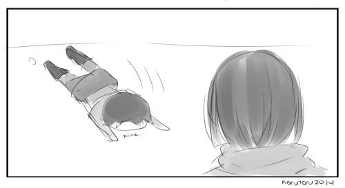 neruteru:  Based on the interview that Levi is clumsy when he’s in love. Maybe i took it too literally Bonus: 