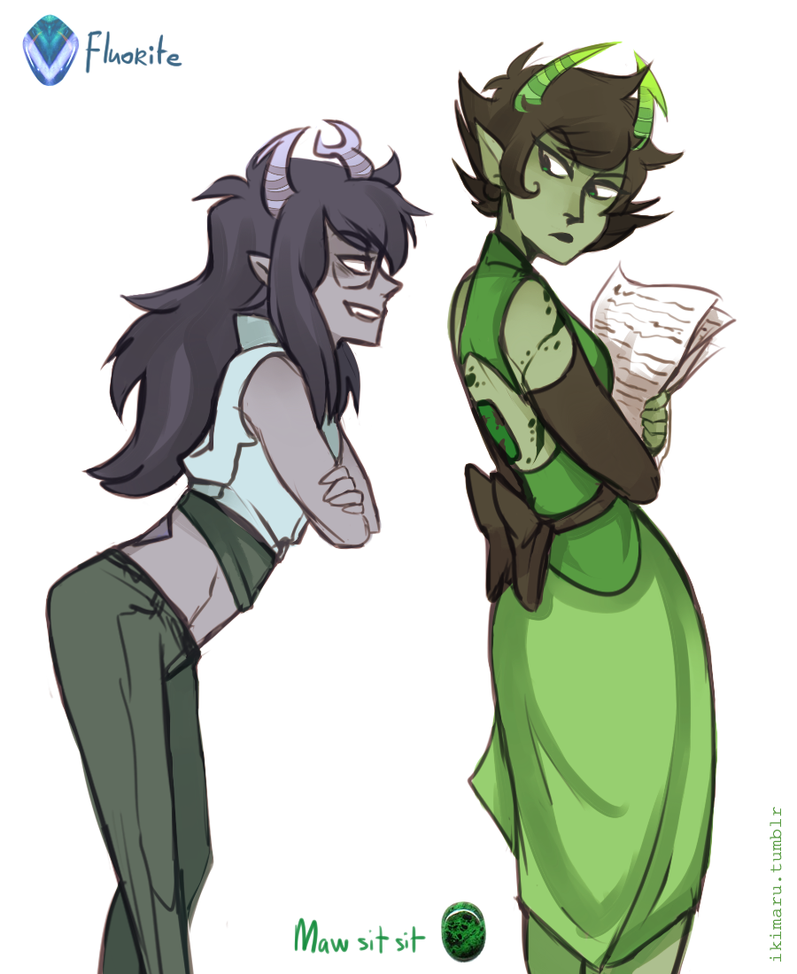 gem girls set for the au! c:(Kanaya’s is also called Jade Albite so we can have