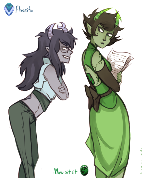 ikimaru:gem girls set for the au! c:(Kanaya’s is also called Jade Albite so we can have the jade ref