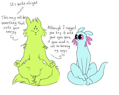 Some Low Effort Stuff To Keep My Sanity In Check. Rivulet Tries Meditation!