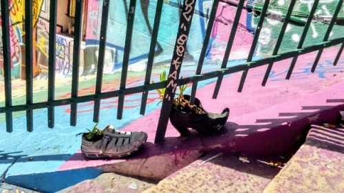 [14.04.2019 - Marseille, France]Recycled shoes.