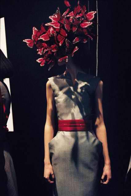 highfashionhautecouture:  “La Dame Bleue” Spring Summer 2008 Designed by Alexander McQueen for Isabella Blow