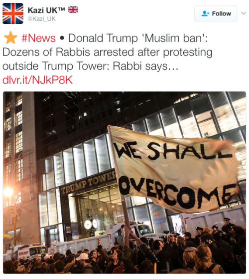 teratomarty:micdotcom:19 Jewish rabbis arrested for protesting Donald Trump’s Muslim ban at Trump To