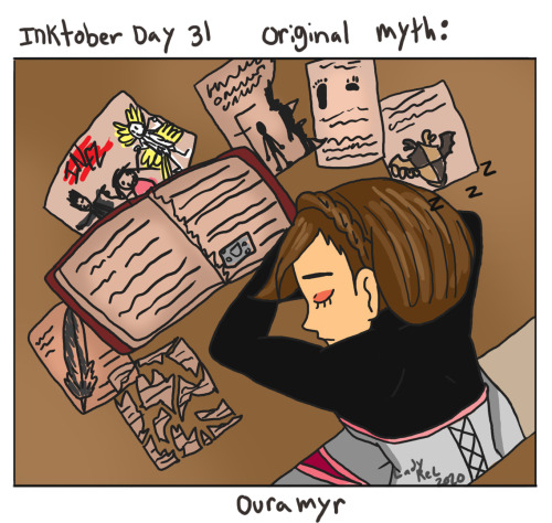 Im doing a Myth Inktober and my comic, Ouramyr, as the main theme. Ouramyr is about all mythical cre