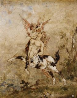 Centaur and Cupid. 19th.century. Gustave