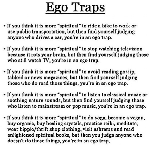 I&rsquo;m guilty of this. Please share this if you are as well! #egotraps #yoga #yogaeverudamnda