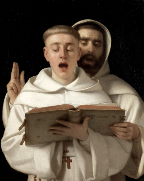 beyond-the-pale: Two Carthusian monks singing, by Aurèle Robert, 1865  Gods and Foolish Grandeur