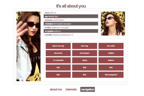 evansyhelp:   PAGE 001: ALL ABOUT YOU, by evansyhelp  version one (character biography page), previe
