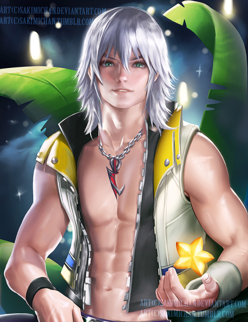 sakimichan:as promised for this term Male NSFW, The Riku i promised for last term. I just made him s