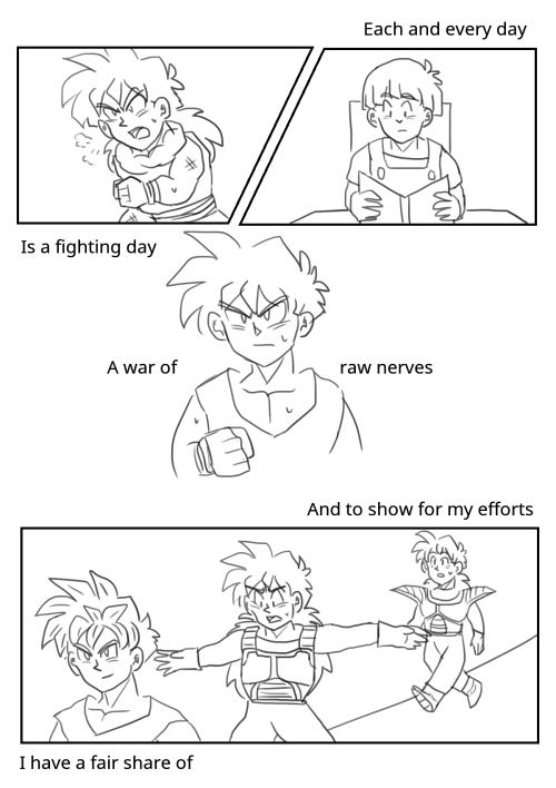 dailycupofcreativitea:(Reads right to left, manga style!)A longer-than-expected comic based on excer