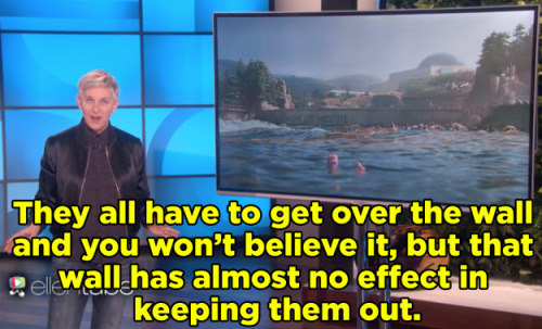 buzzfeedlgbt: Ellen DeGeneres Explains The Travel Ban With “Finding Dory” (x)