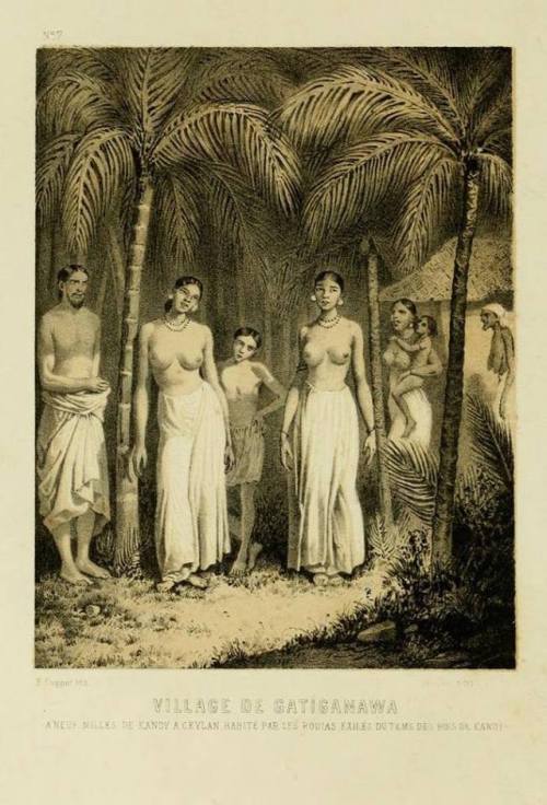 arjuna-vallabha: Illustration from:Voyages Dans l'IndeBy Prince Alexis Soltykoff Village of Gatigana