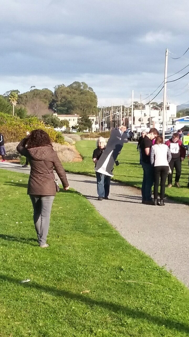 @hella-bogus and I went to our first protest (against the Muslim ban) today