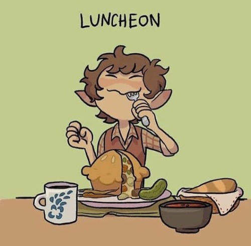 tabbythekouhai: jitterzart: knightoflodis: eldamaranquendi: Hobbits meals from www.inst