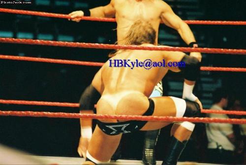 kliqfan1984:  A whole truckload of house show candids involving HHH’s trunks getting yanked down. Because I hoard things like this.  Triple H's Ass on your Dash is Best for Business!
