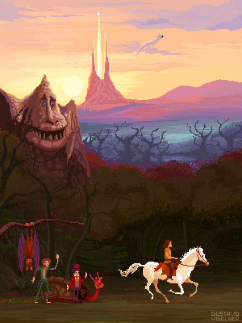 it8bit:  The NeverEnding Story - Pixel ArtCreated by Gustavo Viselner