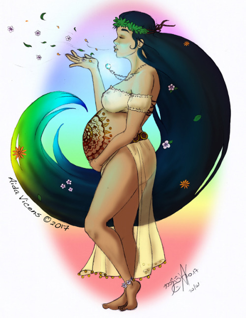 naryart: Hippie Mother Earth, by Aida Vicens Do not repost.