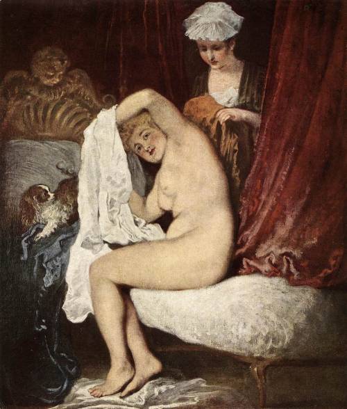 The Toilette, 1717, Jean-Antoine WatteauMedium: oil,canvas